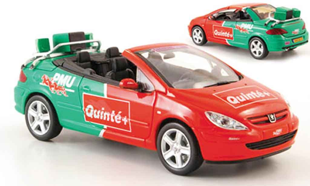 Peugeot 307 CC 1/43 Norev CC pmu quinte tour de france 2004 modelauto