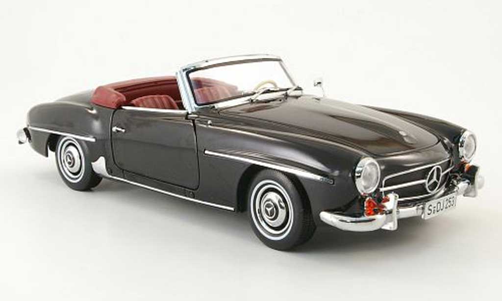 Mercedes 190 SL 1/18 Norev SL (w121 bii) zwart modelauto