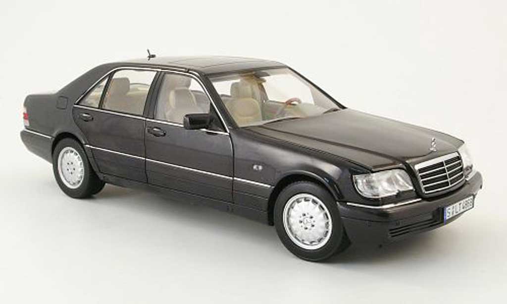 Mercedes Classe S 1/18 Norev S 320 (w140) zwart 1994 modelauto