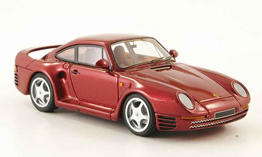 Porsche 959 1984 1/43 Look Smart 1984 rood modelauto