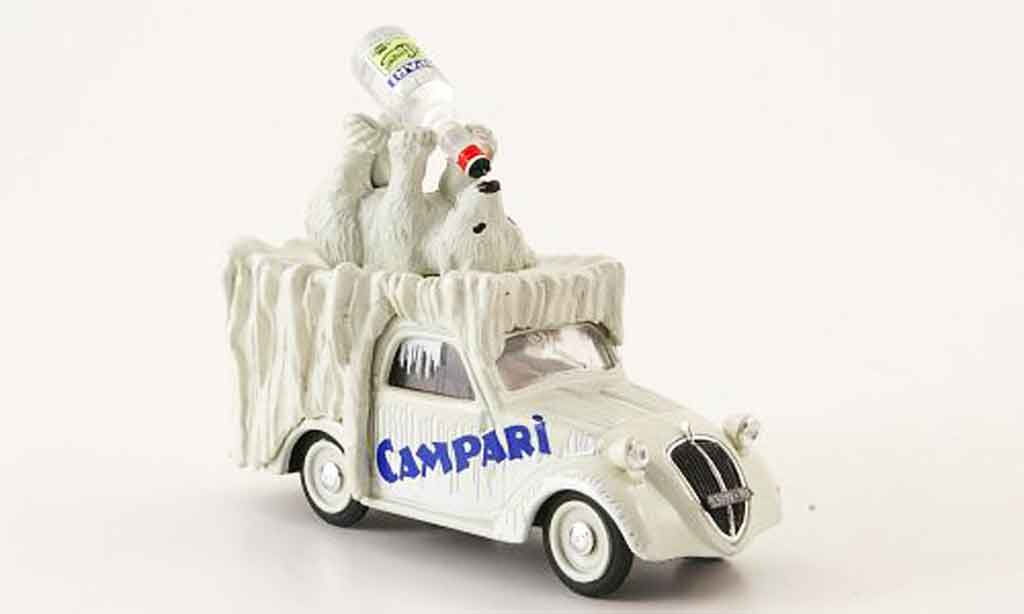 Fiat 500 1/43 Brumm B Furgoncino Campari 1950 modelauto