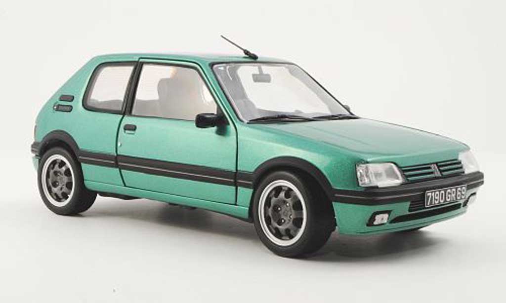 Peugeot 205 GTI 1/18 Norev Griffe GTI grun 1990 modelauto