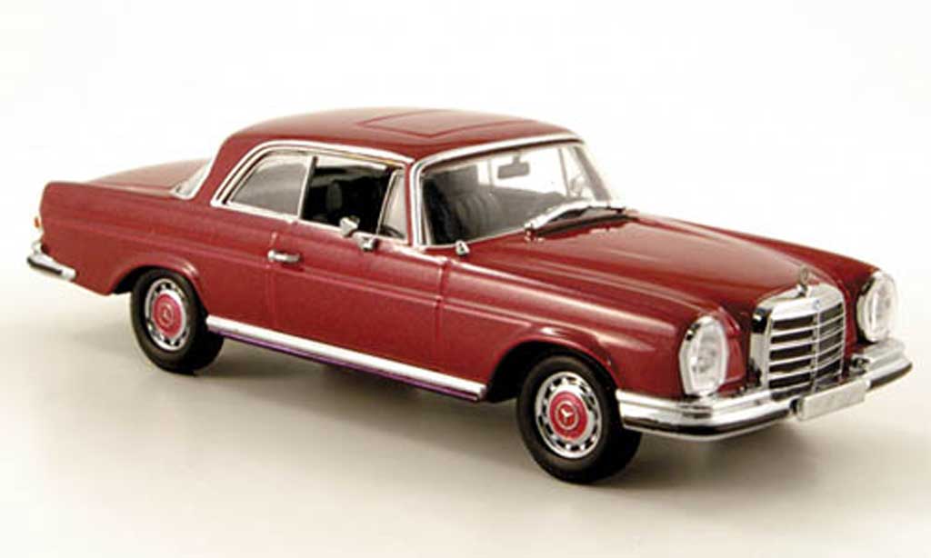 Mercedes 280 SE 1/43 Minichamps SE 3.5 Coupe (W111) rood Sondermodell MCW 1970 modelauto