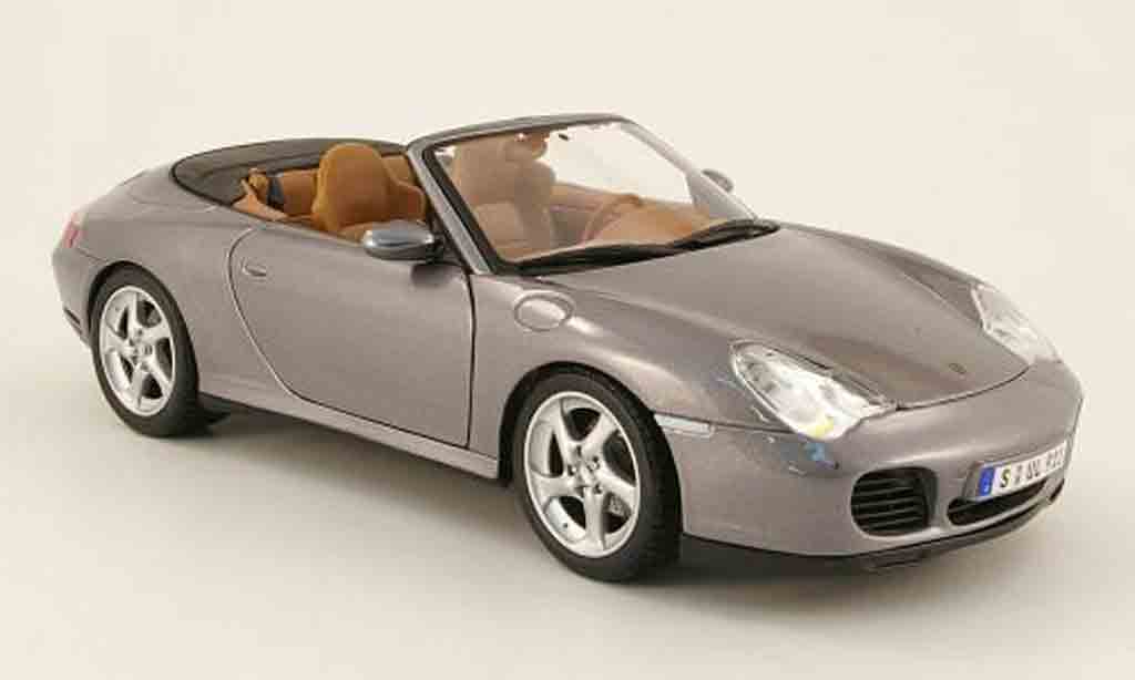Porsche 996 4S 1/18 Maisto Cabriolet 4s grijs 2003 modelauto