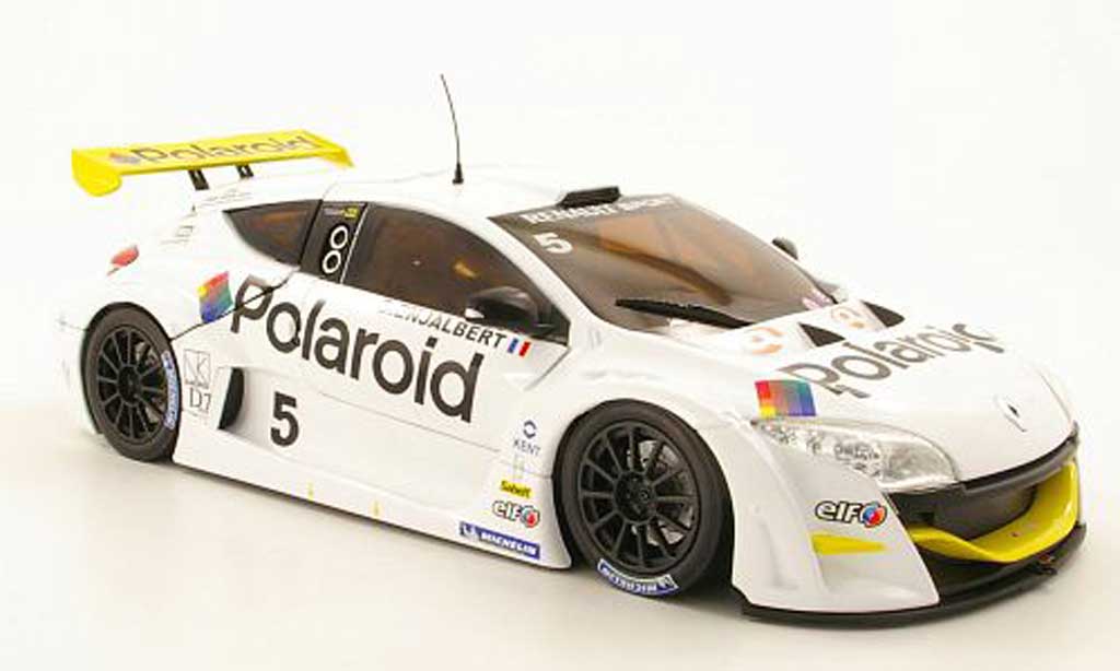 Renault Megane Trophy 1/18 Norev Trophy V6 No.5 Polaroid World Series 2009 D.Enjalbert modelauto