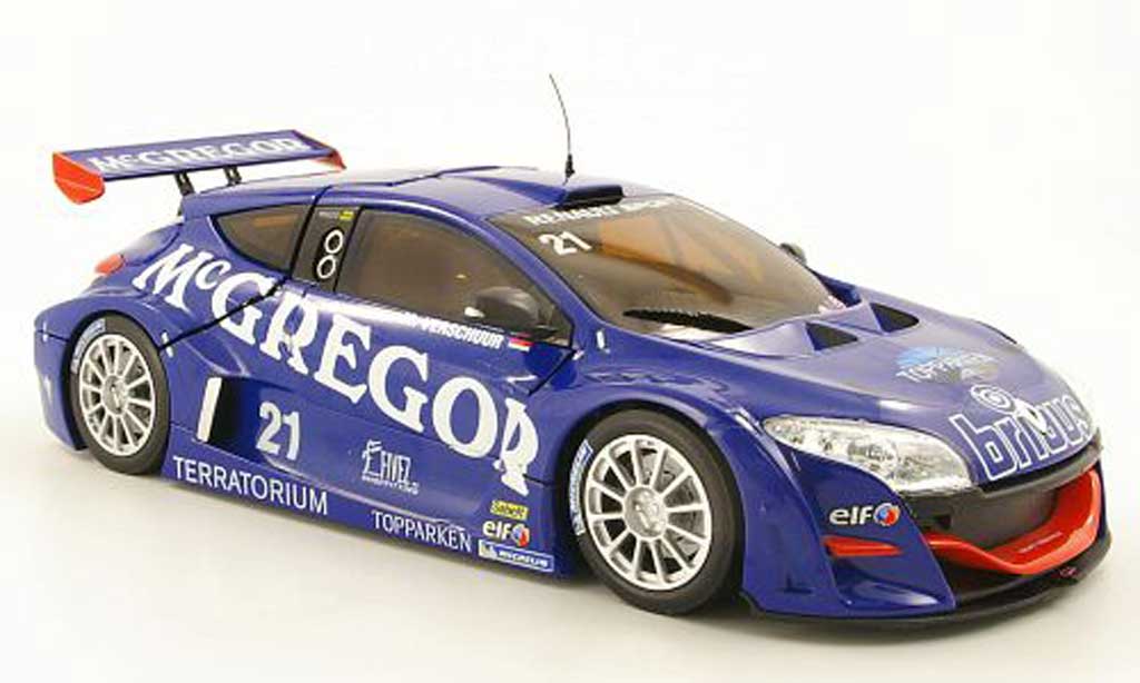 Renault Megane Trophy 1/18 Norev Trophy V6 No.21 McGregor World Series 2009 M.Verschuur modelauto