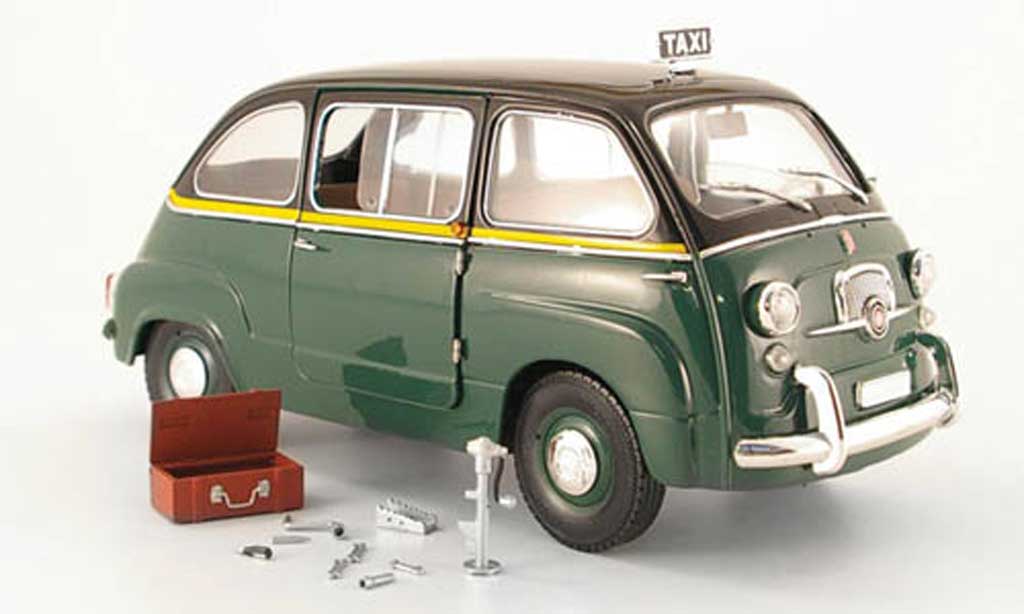 Fiat 600 1/18 Mini Miniera d multipla taxi rom 1960 modelauto