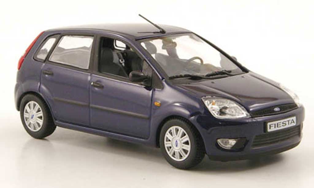 Ford Fiesta 2002 1/43 Minichamps 2002 blauw 5-portes modelauto