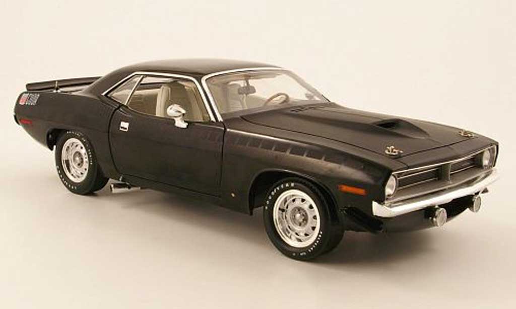 Plymouth Cuda 1970 1/18 Highway 61 1970 aar zwart modelauto
