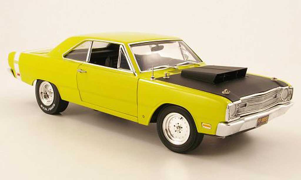 Dodge Dart 1968 1/18 Highway 61 1968 superstock geelgrun/zwart modelauto
