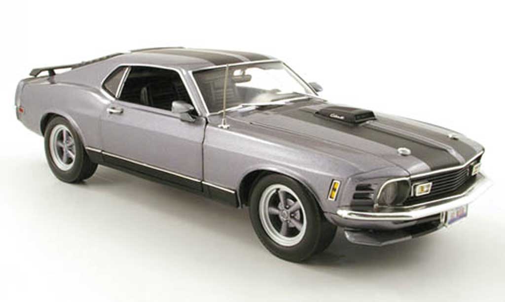 Ford Mustang 1970 1/18 Highway 61 1970 mach 1custom grijs modelauto