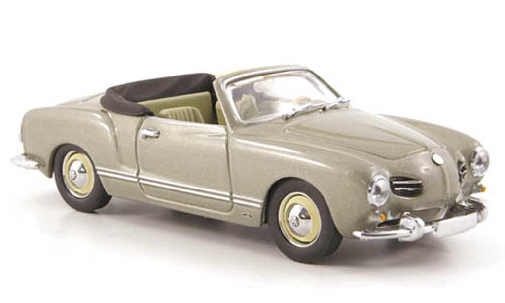 Volkswagen Karmann 1/43 Minichamps Ghia Cabriolet grijs 1957 modelauto