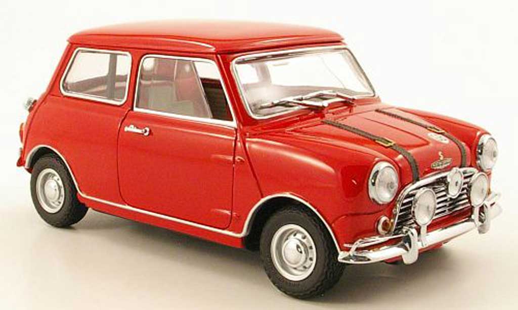 Austin Mini Cooper S 1/18 Kyosho Cooper S mk1 rood 1969 modelauto