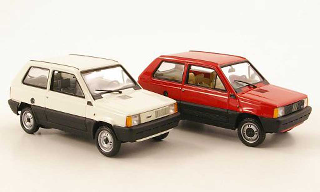 Fiat Panda 1/43 Minichamps 2er-Set 30 Jahre Jubilaum 1980 - 2010 modelauto