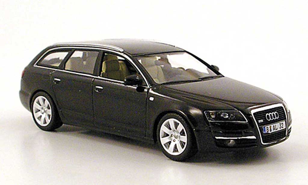 Audi A6 1/43 Minichamps Avant (C6) zwart 2004 modelauto