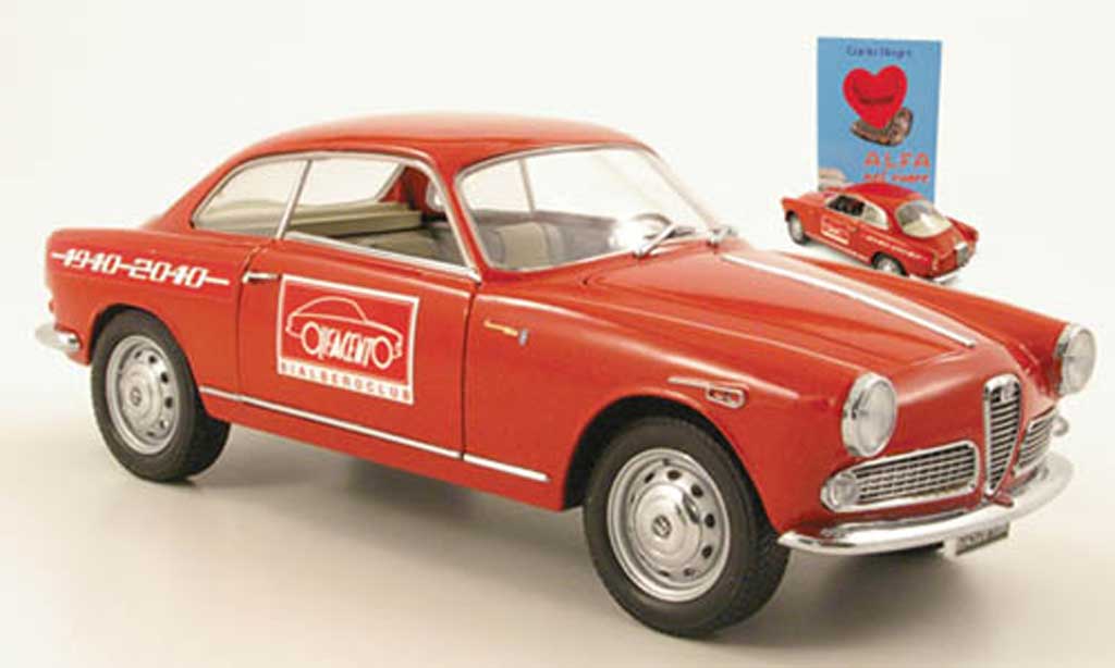 Alfa Romeo Giulietta 1/18 Mini Miniera sprint rood 100 ans modelauto
