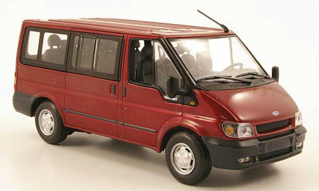 Ford Transit 1/43 Minichamps Bus Tourneo rood 2000 modelauto