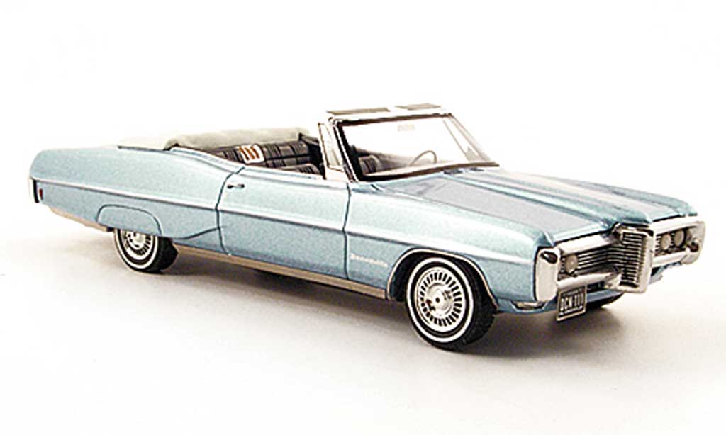Pontiac Bonneville 1/43 Neo Cabriolet blauw 1968 modelauto