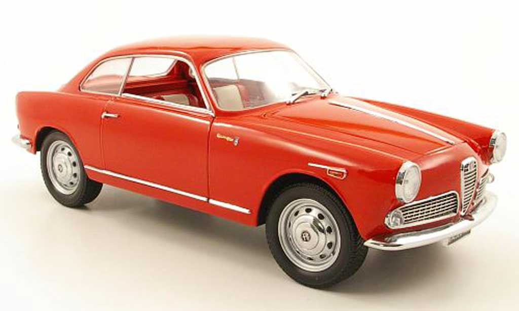 Alfa Romeo Giulietta 1/18 Mini Miniera sprint rood modelauto
