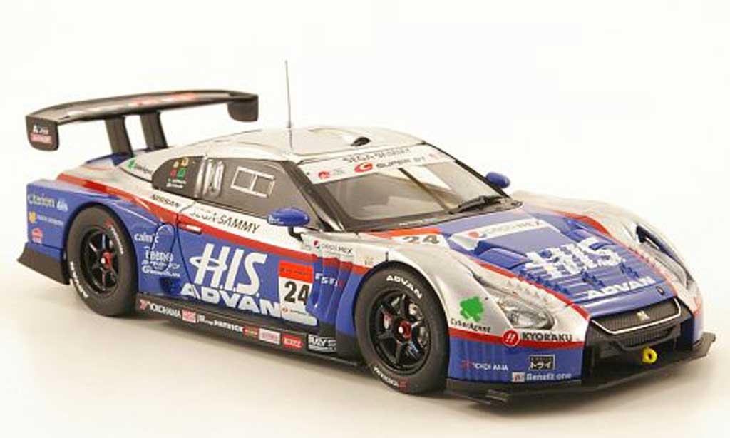 Nissan Skyline 1/43 Ebbro GT-R No.24 HIS Advan Super GT500 Sepang 2010 modelauto