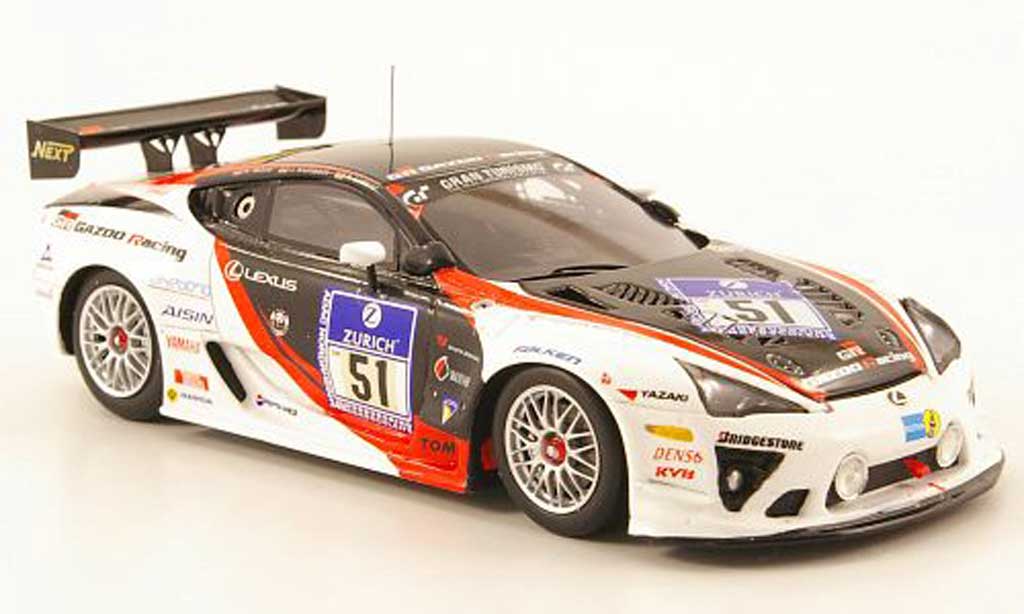 Lexus LFA 1/43 Ebbro No.51 Gazoo Racing 24h Nurburgring 2010 modelauto