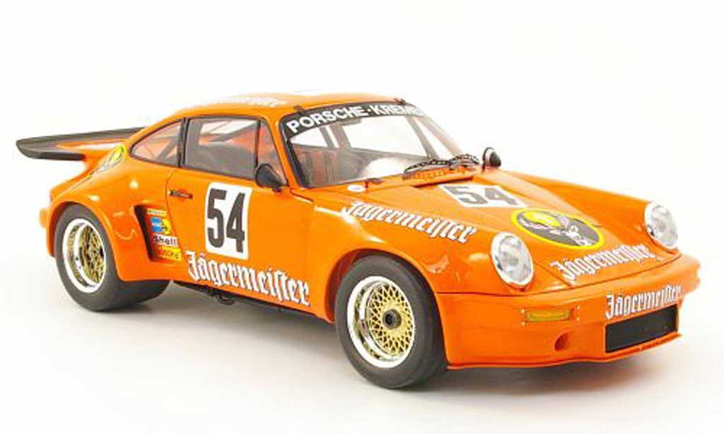 Porsche 930 RSR 1/18 Spark RSR 3.0 no.54 jagermeister b.wollek nurburgring 1975 modelauto