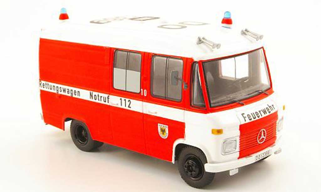 Mercedes L408 1/43 Schuco pompier Dortmund - Rettungswagen modelauto