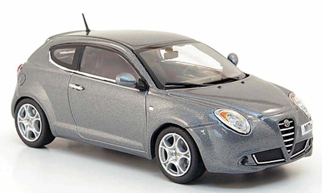 Alfa Romeo Mito 1/43 Minichamps grijs 2009 modelauto