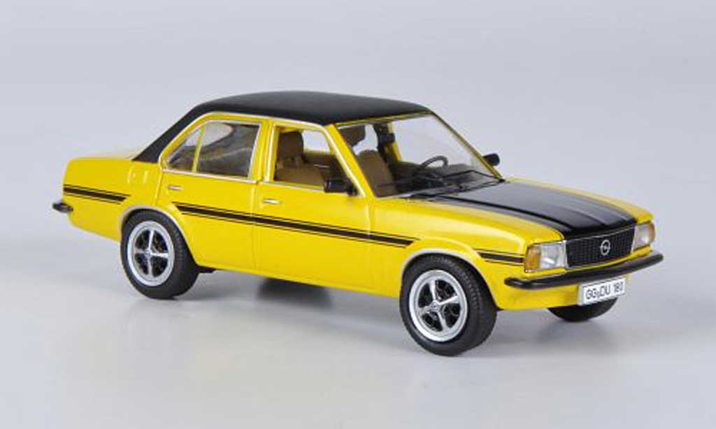Opel Ascona B 1/43 Schuco B SR geel/zwart modelauto