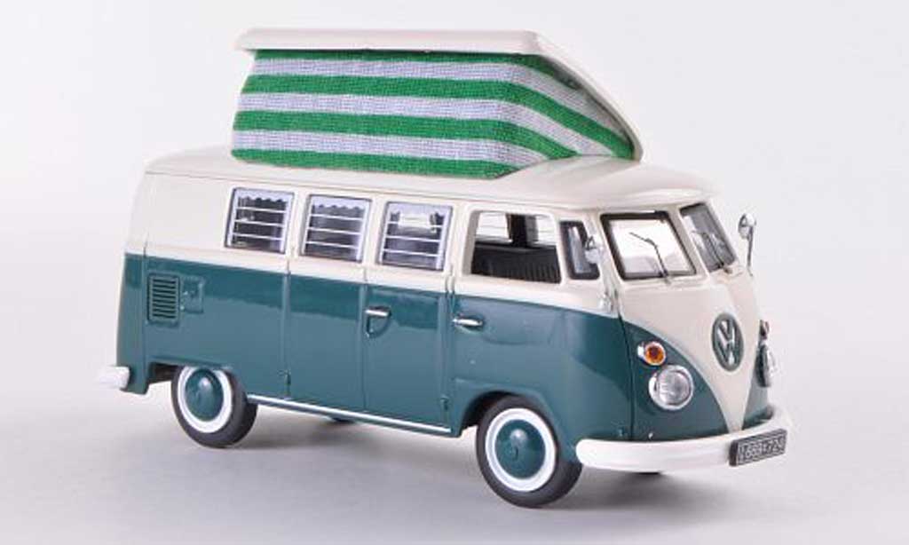 Volkswagen T1 1/43 Schuco Campingbus grun/wit modelauto
