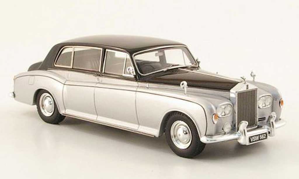 Rolls Royce Phantom 1970 1/43 TrueScale Miniatures 1970 VI Mulliner Park Ward grijs /zwart 1970 modelauto