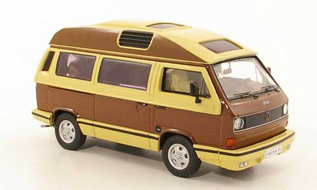 Volkswagen T3 A 1/43 Premium ClassiXXs A a Dehler-Profi bruin/beige modelauto