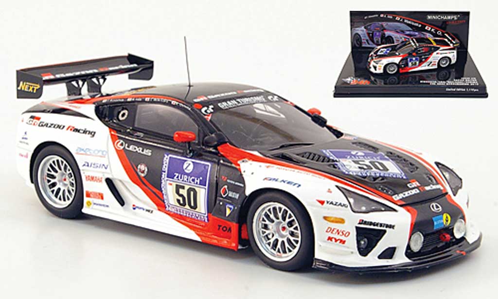 Lexus LFA 1/43 Minichamps No.50 Gazoo Racing 24h ADAC Nurburgring 2010 modelauto