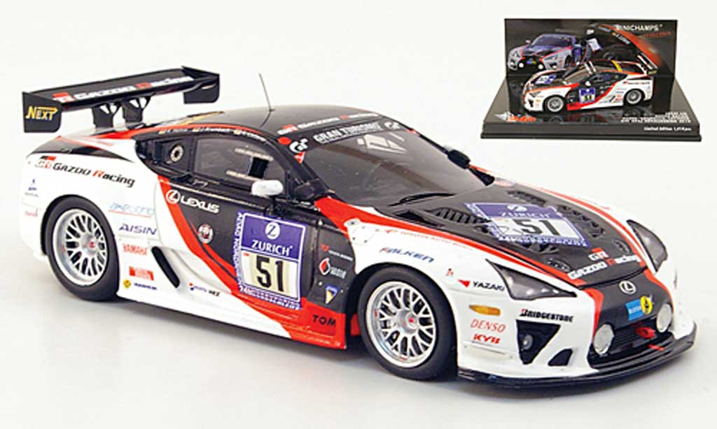 Lexus LFA 1/43 Minichamps No.51 Gazoo Racing 24h ADAC Nurburgring 2010 modelauto