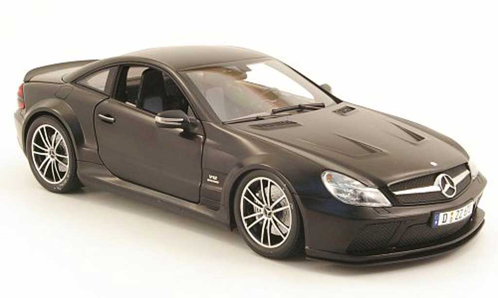 Mercedes Classe SL 65 1/18 Minichamps 65 amg (r230) black series mattzwart 2009 modelauto
