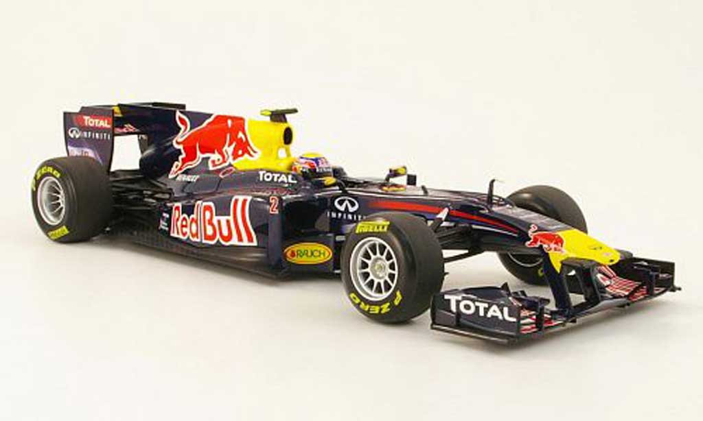 Renault F1 1/18 Minichamps red bull no2 m.webber showcar 2011 modelauto