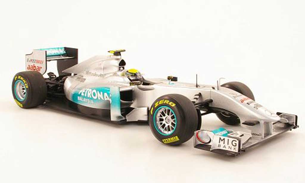 Mercedes F1 1/18 Minichamps MGP Team No8 Petronas N Rosberg Showcar 2011 modelauto