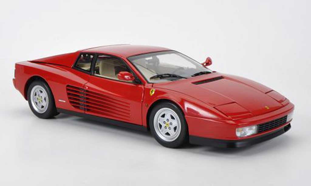 Ferrari Testarossa 1/18 Kyosho rood 1989 modelauto