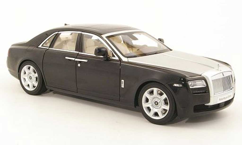 Rolls Royce Ghost 1/18 Kyosho (H22) zwart/grijs metallic modelauto