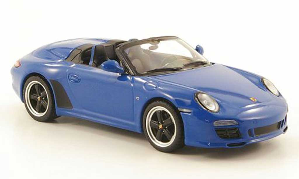 Porsche 997 S 1/43 Minichamps Speedster (II) blauw 2010 modelauto