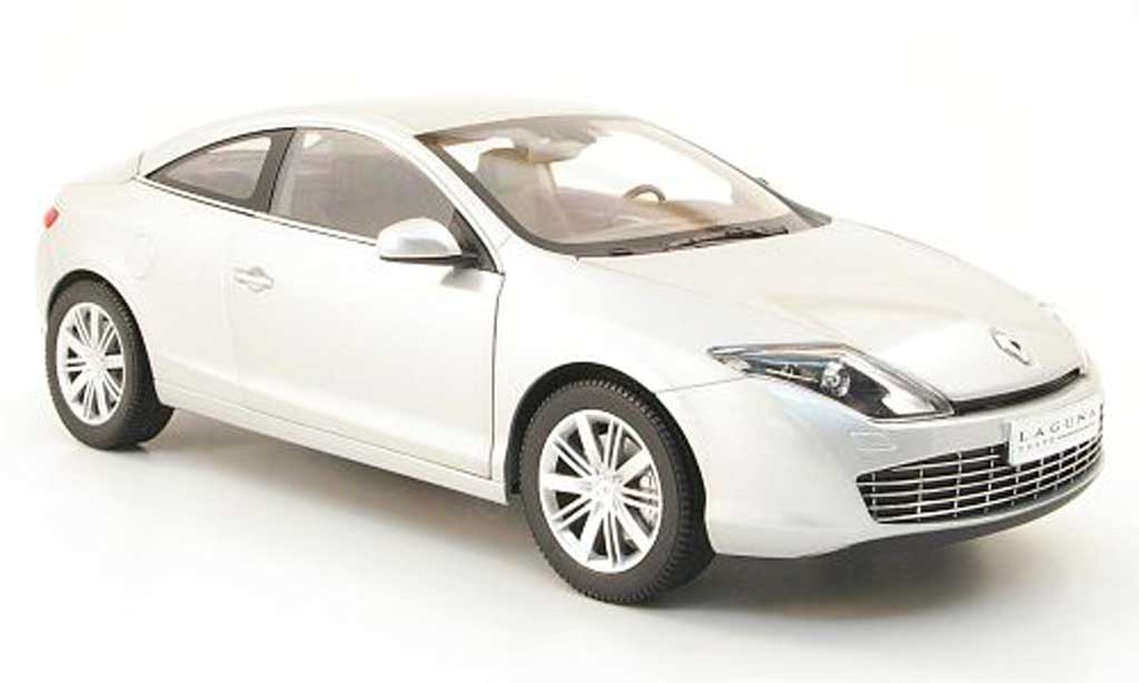 Renault Laguna 1/18 Norev coupe grijs metallic 2008 modelauto