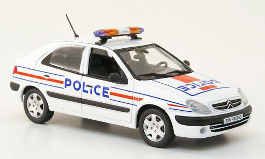 Citroen Xsara 1/43 Norev Politie Nationale Politie (F) 2001 modelauto