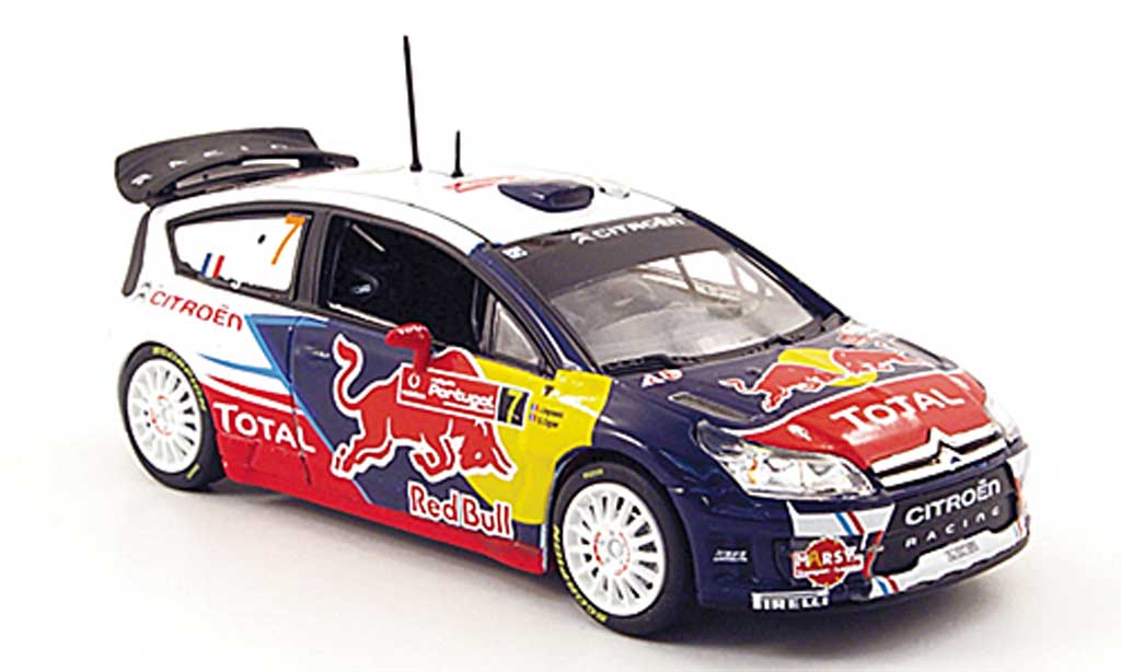 Citroen C4 WRC 2010 1/43 Norev WRC 2010 No.7 Red Bull Rally de Portugal modelauto