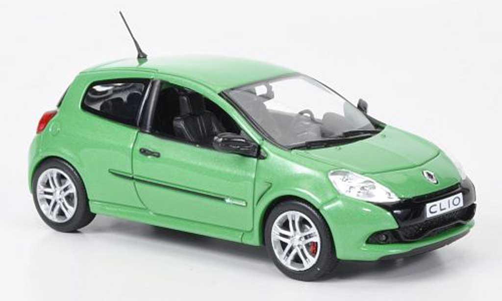Renault Clio 3 RS 1/43 Norev 3 RS grun 2009 modelauto