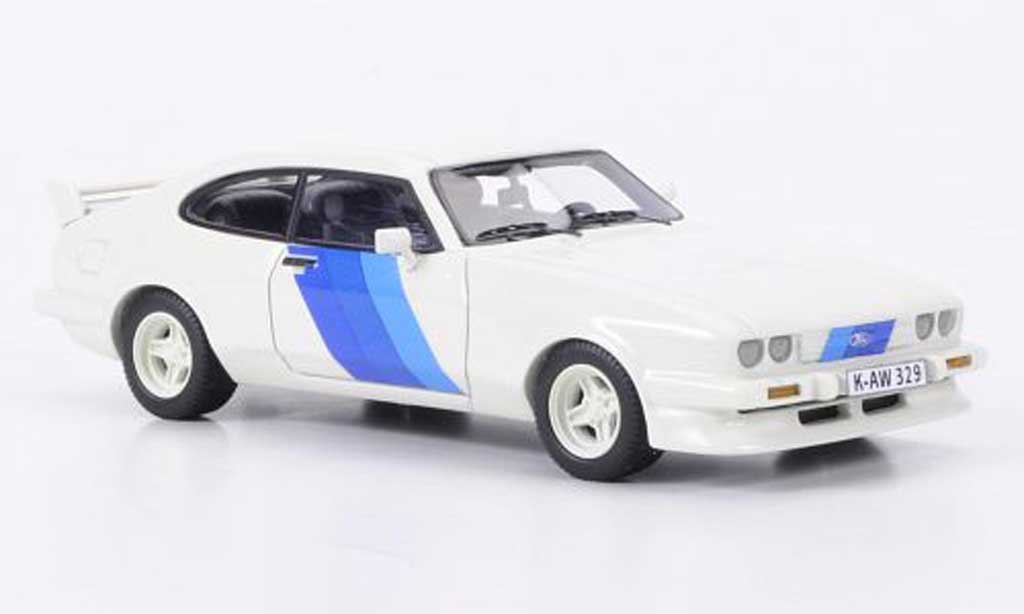 Ford Capri 1981 1/43 Neo 1981 MKlll Turbo wit Motorsport modelauto