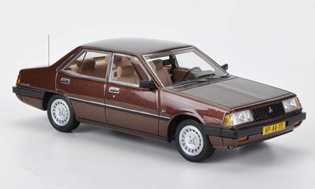 Mitsubishi Galant 2000 GLX 1/43 Neo 2000 GLX (A160) bruin 1981 modelauto