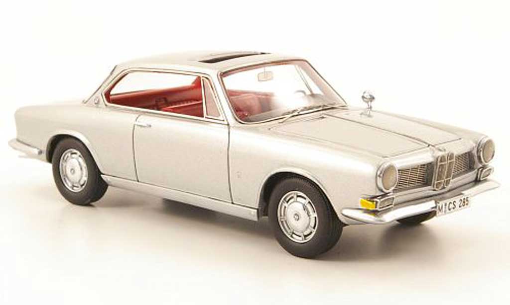 Bmw 3200 1/43 Neo CS Bertone grijs 1961 modelauto