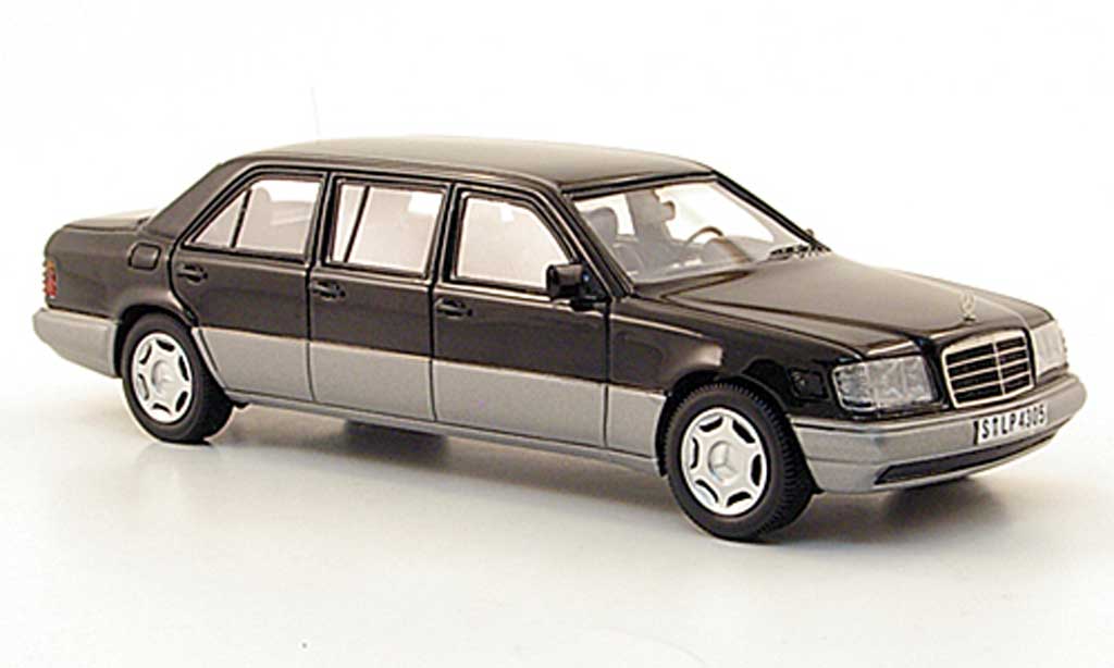 Mercedes 250 1/43 Neo E Diesel (V124) zwart W124-Langversion 1990 modelauto