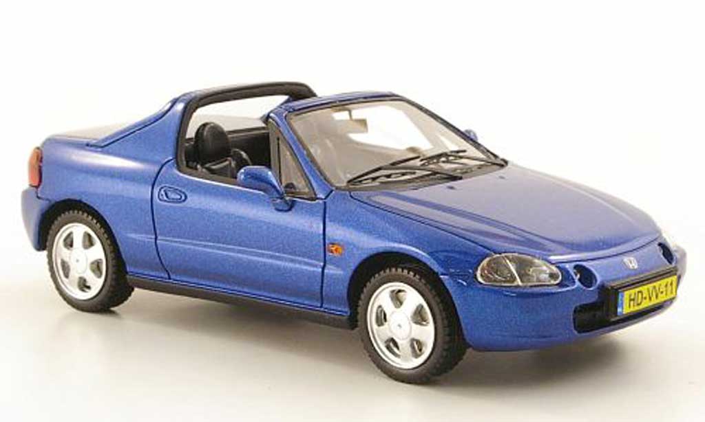 Honda CRX del Sol 1/43 Neo del Sol blauw 1992 modelauto