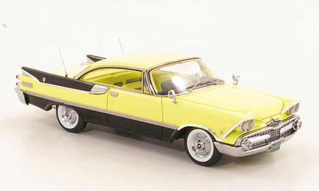 Dodge Custom Royal Lancer 1/43 Neo 2-Door Hardtop Coupe geel/zwart 1959 modelauto